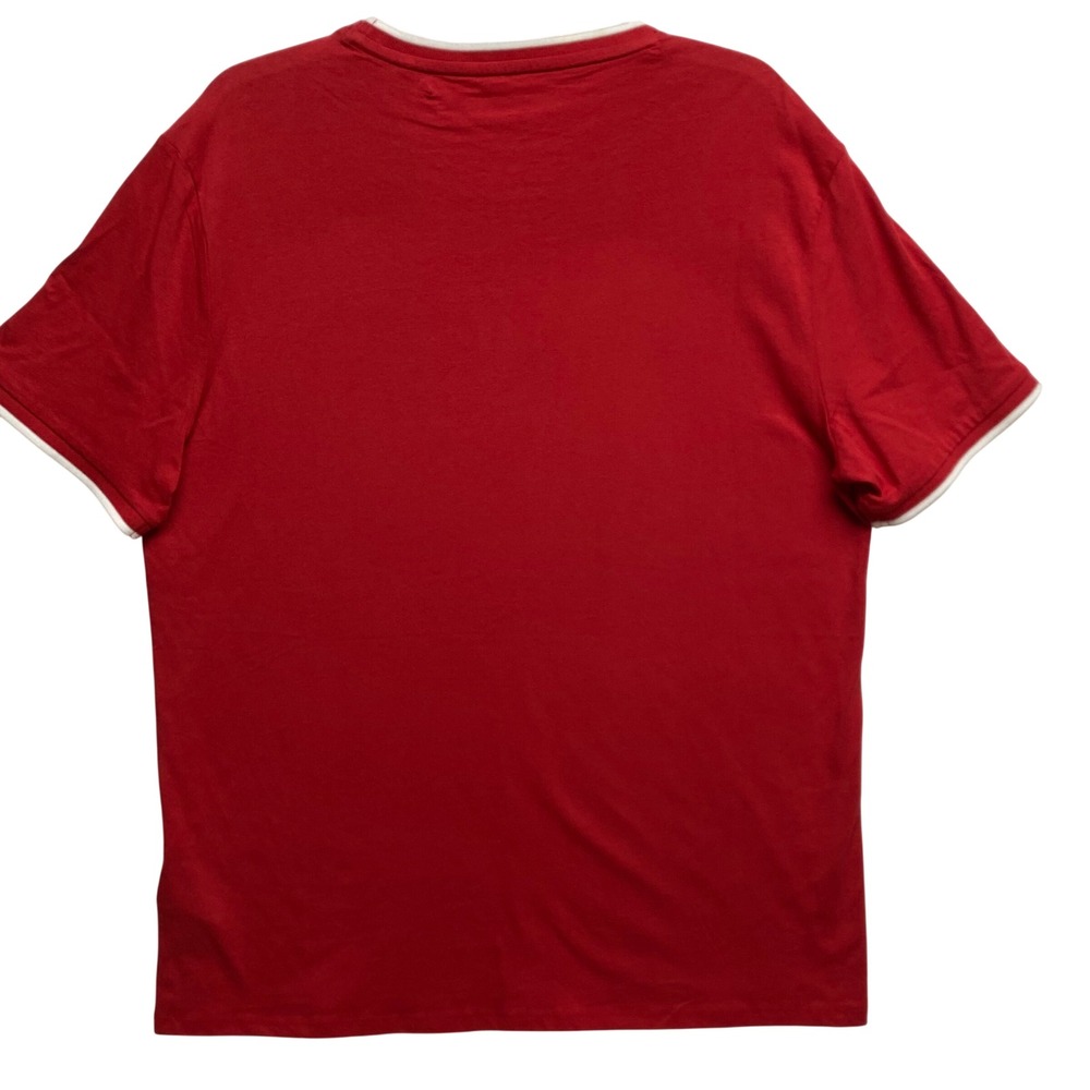 Guess Mens Los Angeles Logo‎ T-Shirt Red White Trim Crew Neck XL NWT - Picture 6 of 6
